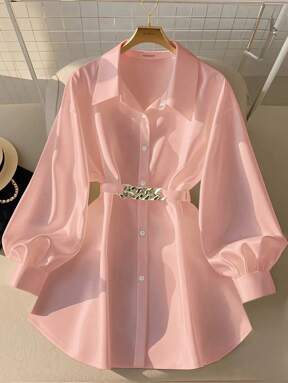 GlowEve Women Single-Breasted Long Sleeve Casual/Office Shirt