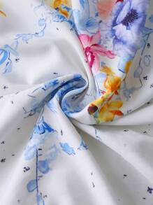 DreamSkyne Plus Size Floral Print Camisole Top + Mini Skirt 2Pcs Set