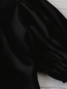 SHEIN CURVE+ Blusa de talla grande con estampado de paisley de cuello redondo para verano, curvas plus, atuendos bohemios de vacaciones en la playa para mujer/playa/atuendos de vacaciones en la playa/esenciales de playa/graduación/té Plus Size Blusa negra Plus Size Top Plus Size Blusa de verano Blusa negra - Multicolor - Ver 3