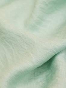 Chiquease Chemise ample à manches longues, à couleur unie et à simple boutonnage pour femmes