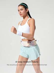 GLOWMODE 2升速干弹力宽腰带跑步腰包慢跑训练健身房健身