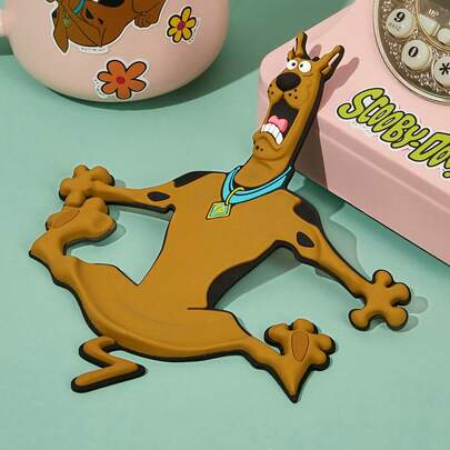 SCOOBY-DOO X SHEIN Interesting Dog Cup Mat, Practical Desktop Protection, Gift,Drinking