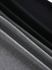 2pcs/Set Women Ribbed Strap Jumpsuit Pajamas