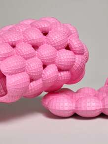 SHUZIA 趣味泡泡 EVA 封闭式趾拖鞋 圣诞假期 秋冬季度假氛围 - 粉色 - 查看 4