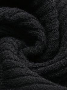 Dazy Star 女式纯色罗纹休闲套头毛衣、长袖上衣、返校服短款女式秋季上衣