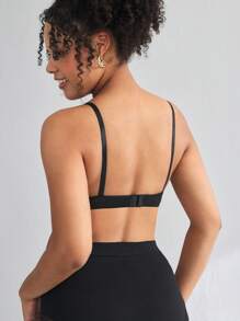 Moonlight&Mama Maternity Lace Soft Nursing Bra, Lingerie - Black - View 2