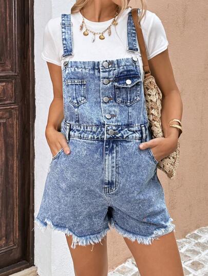 SHEIN Maternity Denim Overalls & Jumpsuits,Beach Outfits For  Maternity