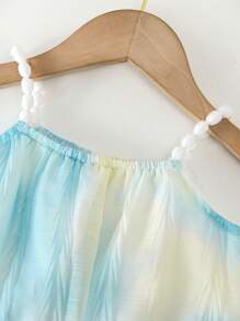 2 件套女婴夏季韩版甜美套装，幼儿女孩新款时尚吊带上衣和短裤 - 彩色 - 查看 3