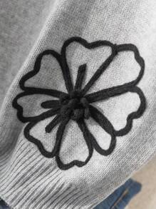 CosyJoli Plus Size Women Floral Design Batwing Short Sleeve Casual Top For Summer