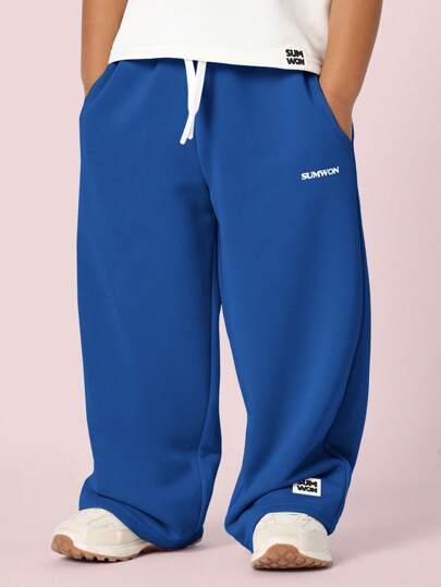  SUMWON 阔腿运动慢跑裤 休闲运动训练跑步健身裤 户外活动度假