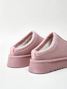 Solezae 女士休闲、舒适、百搭、经典内衬木屐 - 粉色 - 查看 4