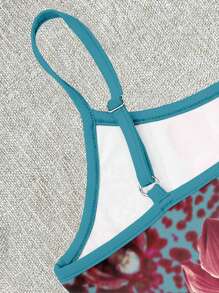 INAWLY Canotta sottile e attillata con stampa floreale, di stile Y2K, casual e sexy