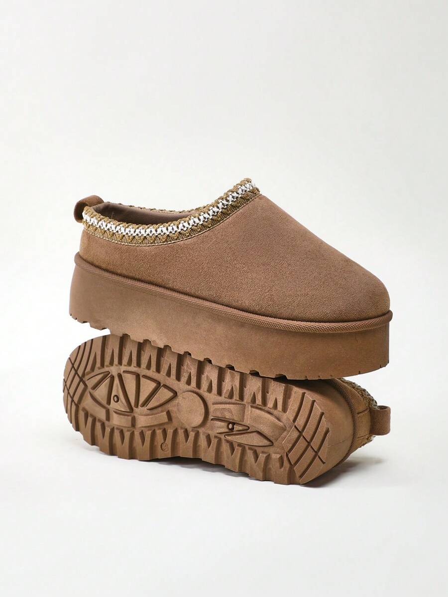 Solezae 女士清新高跟编织领木屐 - 舒适厚底拖鞋，记忆海绵鞋垫，防滑鞋底，假日度假风，夏季鞋履，春季鞋履，春假复活节圣诞节鞋履