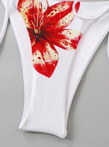 Swim Oasis 2025 女式夏季三件套泳衣套装：细肩带三角形上衣、系带侧裤和长款网眼罩裙，休闲度假 - 彩色 - 查看 3