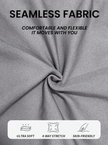 Slayform H1093 Seamless Grey Jumpsuit, Fashionable For Summer - Grey - View 8