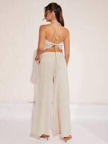 COSMINA Women Two Pieces Outfits For Daily Wear - Apricot - View 2