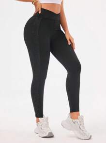 Easithlete Criss-Cross Waist Tight High Waisted Sports Leggings