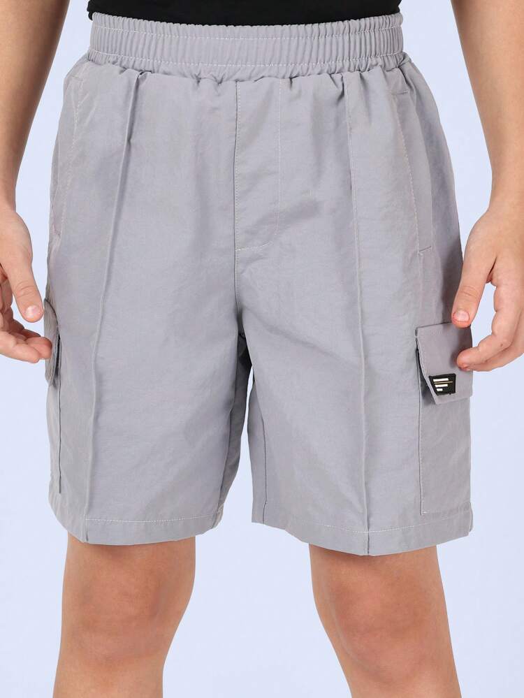 Cargo-Bermudashorts aus Nylon mit Utility-Tasche