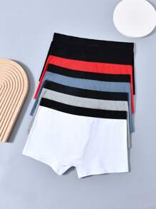 5pcs/Set Men's Boxer Briefs, Fashionable For Summer - Multicolor - View 2
