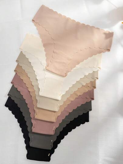 7pack Vågig Kant Osynliga Trosor Set