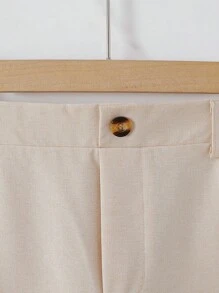 SHEIN Tween-Jungen Lässig, Pendler, Einknopf, Lange Hosen