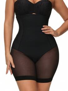SHEIN Quần định hình thoải mái cho phụ nữ, thời trang và tối giản - màu đen - Xem 2