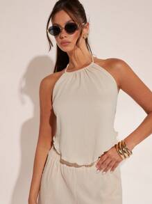 COSMINA Women Two Pieces Outfits For Daily Wear - Apricot - View 6