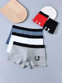 5pcs/Set Men's Boxer Briefs, Fashionable For Summer - Multicolor - View 6