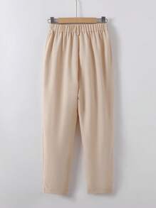 SHEIN Tween-Jungen Lässig, Pendler, Einknopf, Lange Hosen