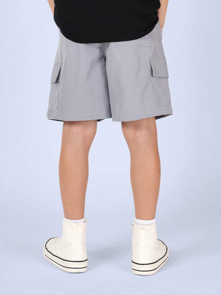 Cargo-Bermudashorts aus Nylon mit Utility-Tasche