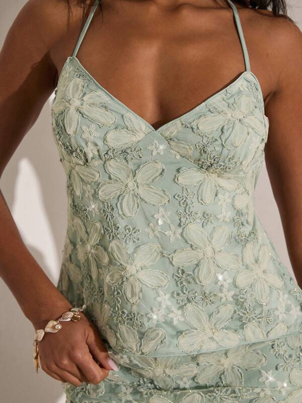 Opulessa Top sin mangas de mujer de color liso y textura, moda adecuada para el verano