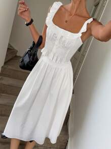 SHEIN LUNE Women Two Pieces Outfits For Daily Wear - White - View 4