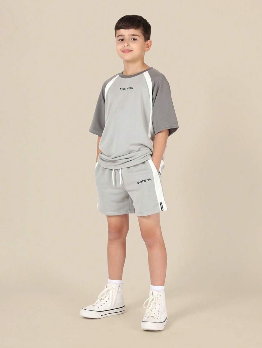 SUMWON Performanță premium Stil de viață Atletic Co-Ord Antrenament Sport Confort Zi de zi Antrenament de vară Băieți Casual Streetwear Athleisure