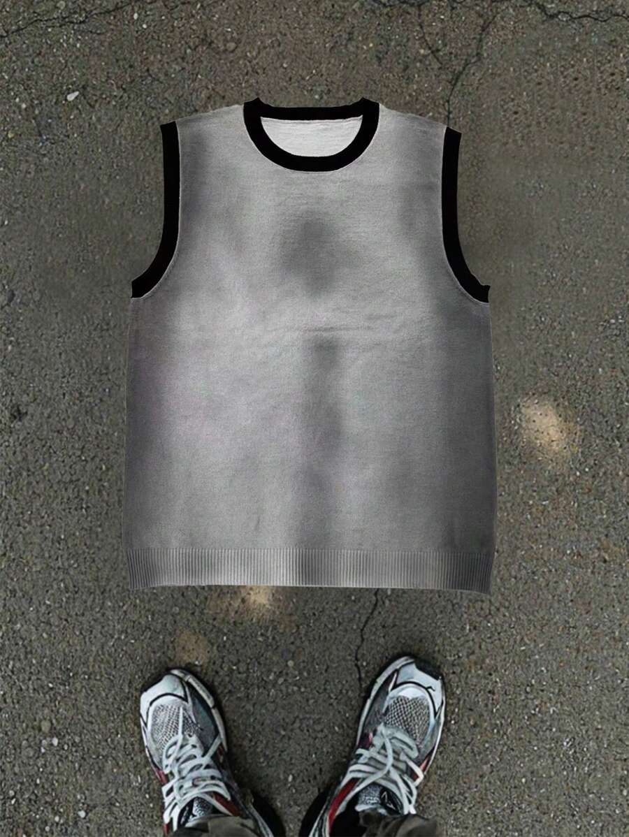 Manfinity ZONE917 Áo vest dệt kim nam, thiết kế tối giản, phù hợp cho mùa hè - Nhiều màu - Xem 1