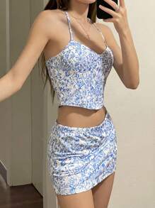 Sweetina 女士两件套日常度假服装两件套度假 - 彩色 - 查看 2