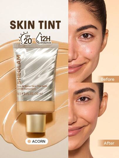 Dew & Done Teint Teinté Spf20-Acorn Marque Beauté Visage Maquillage CosméTique Pour Femmes Filles Parfait Pour Hiver IdéAl Pour Y2K ÉLéGant Mode Adapté Pour Anniversaire Xmas Cadeau FêTe PrêT Meilleure Couleur