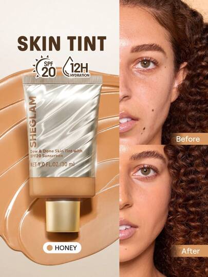 Dew & Done Teint Teinté Spf20-Honey Marque Beauté Visage Maquillage CosméTique Pour Femmes Filles Parfait Pour Hiver IdéAl Pour Y2K ÉLéGant Mode Adapté Pour Anniversaire Xmas Cadeau FêTe PrêT Meilleure Couleur