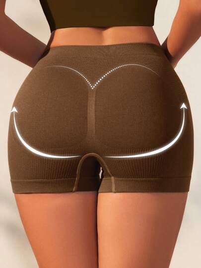 SHEIN 1 件女士无缝舒适平角内裤