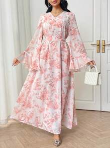 Yasmyna Women's Arabic Style Dress, Fashionable For Summer - Multicolor - View 2