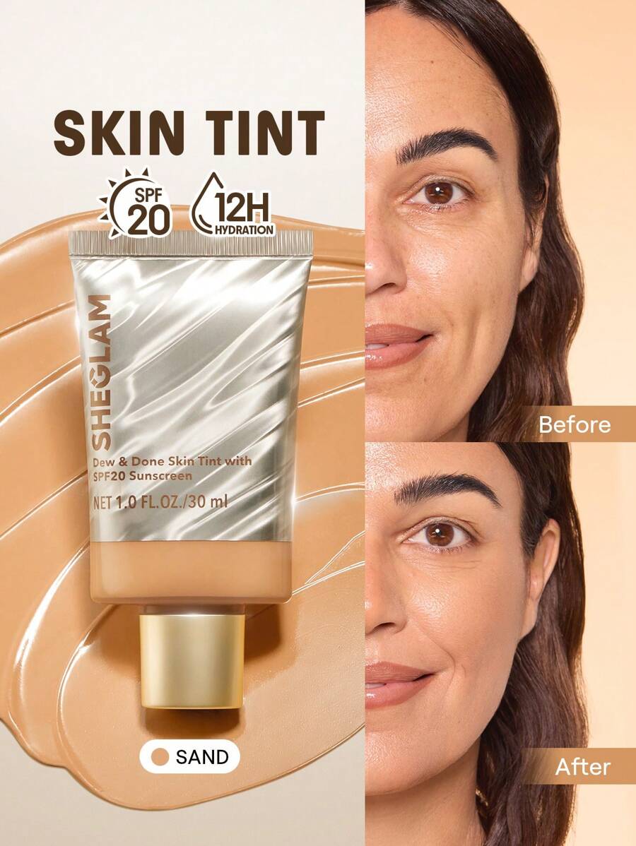 SHEGLAM Dew & Done Spf20輕薄粉底-Sand 品牌美妝化妝品 適合女士與女孩 - 沙-30毫升 - 查看 1