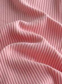 Loomiva 3pcs/Set Newborn Baby Girl Knit Soft Round Neck Long Sleeve Romper With Pants Print - Multicolor - View 3