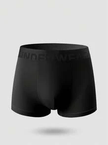 3 件装男士字母织带舒适平角内裤，夏季 - 彩色 - 查看 4