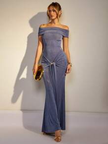 COSMINA Women's Long Dress, Fashionable And Suitable For Summer - Light Wash - View 4