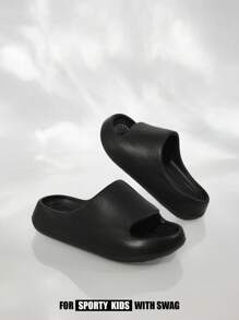 JNSQ 1 paire de sandales d'été antidérapantes en EVA pour enfants, sandales d'intérieur respirantes et chaussures de plage