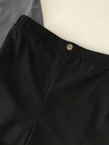 4pcs Tween Boys Casual School Style Solid Color Shorts, Suitable For Commute, School, Daily Casual Wear, Sports, Spring & Summer