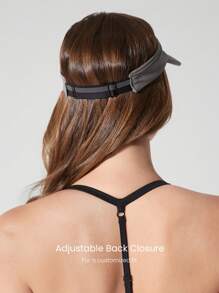 GLOWMODE Viseira Leve, Secagem Rápida e À Prova D'água Ajustável para o Sol, Exercícios na Academia, Caminhadas, Praia, Piscina, Férias, Viagens e Uso Diário Ativo - Chumbo - Visão 2