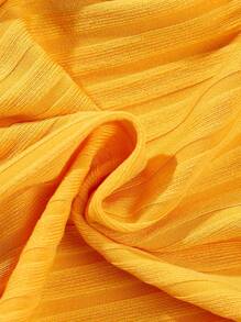 Tween Girls' Solid Color Fashion Spaghetti Strap Rompers, Suitable For Summer - Orange - View 5