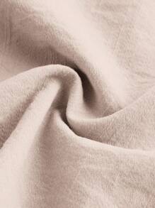 SHEIN BASICS Quần ống rộng lưng cao dệt trơn đơn giản cho nữ - Hồng - Xem 4