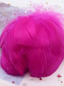 100 Stücke 6~12cm farbige Federn mittlerer Größe, natürliche Schwanfedern für Heimdekoration, Hochzeit, Party, Handwerk, Näharbeiten, Basteleien, Federn - Verschiedenfarbig - Übersicht 9