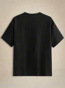EASEVO 3pcs/Set Men Plus Size Solid Color Slim Fit Crew Neck Short Sleeve T-Shirts, Casual Knit Tees For Summer Daily Wear